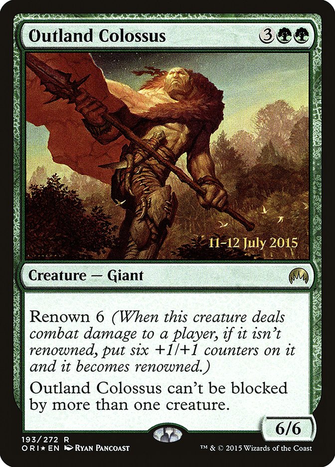 Outland Colossus [Magic Origins Prerelease Promos] | Lots Moore NSW