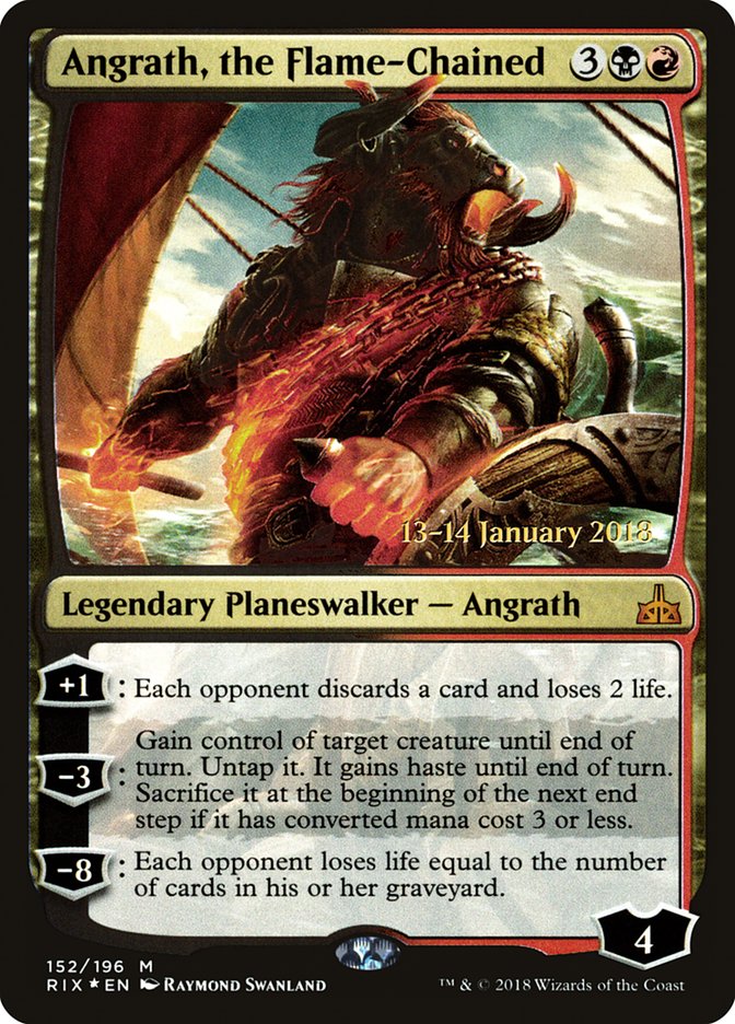 Angrath, the Flame-Chained [Rivals of Ixalan Prerelease Promos] | Lots Moore NSW