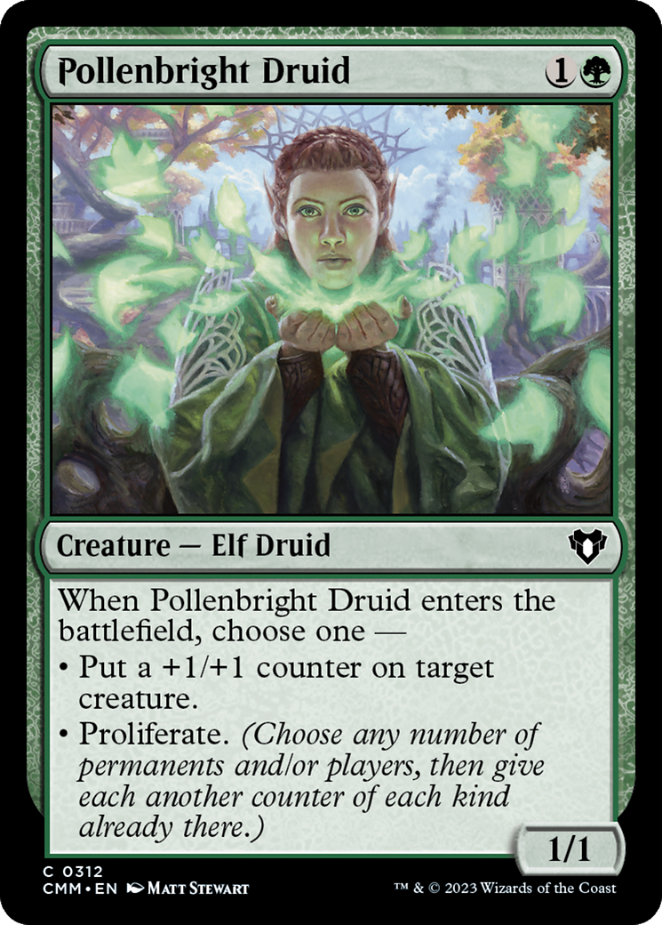 Pollenbright Druid [Commander Masters] | Lots Moore NSW