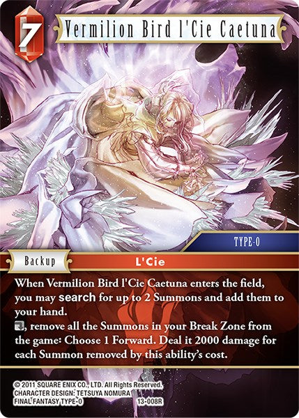 Vermilion Bird l'Cie Caetuna [Opus XIII: Crystal Radiance] | Lots Moore NSW