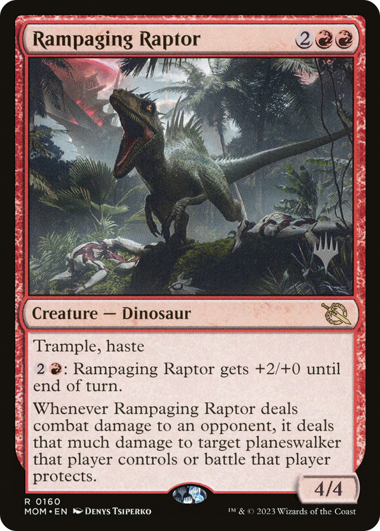 Rampaging Raptor (Promo Pack) [March of the Machine Promos] | Lots Moore NSW