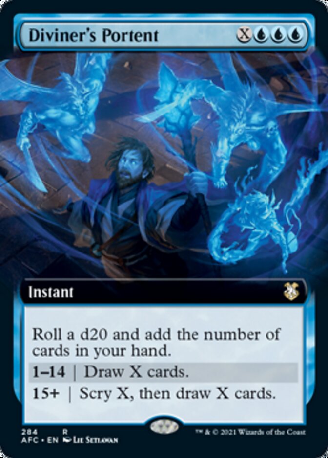 Diviner's Portent (Extended Art) [Dungeons & Dragons: Adventures in the Forgotten Realms Commander] | Lots Moore NSW