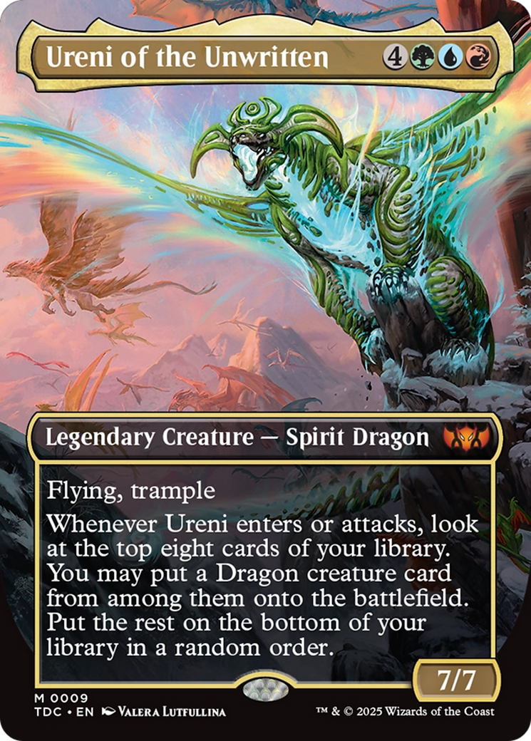 Ureni of the Unwritten (Borderless) [Tarkir: Dragonstorm Commander] | Lots Moore NSW