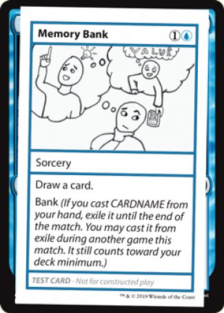 Memory Bank (2021 Edition) [Mystery Booster Playtest Cards] | Lots Moore NSW