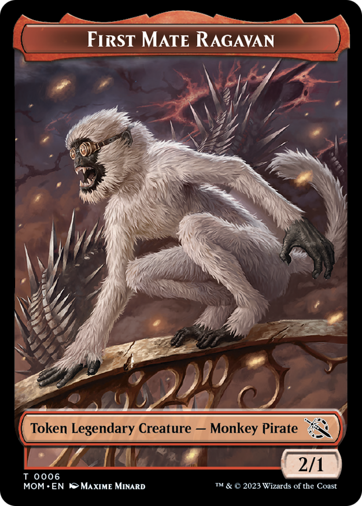 First Mate Ragavan // Thopter Double-Sided Token [March of the Machine Tokens] | Lots Moore NSW