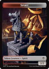 Fractal (0005) // Spirit (0011) Double-Sided Token [Secrets of Strixhaven Tokens] | Lots Moore NSW