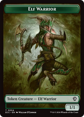 Zombie // Elf Warrior Double-Sided Token [Lorwyn Eclipsed Tokens] | Lots Moore NSW