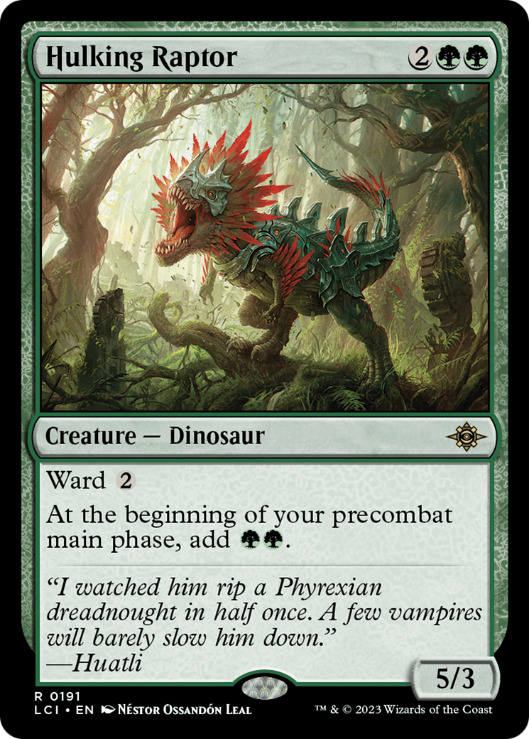 Hulking Raptor [The Lost Caverns of Ixalan] | Lots Moore NSW