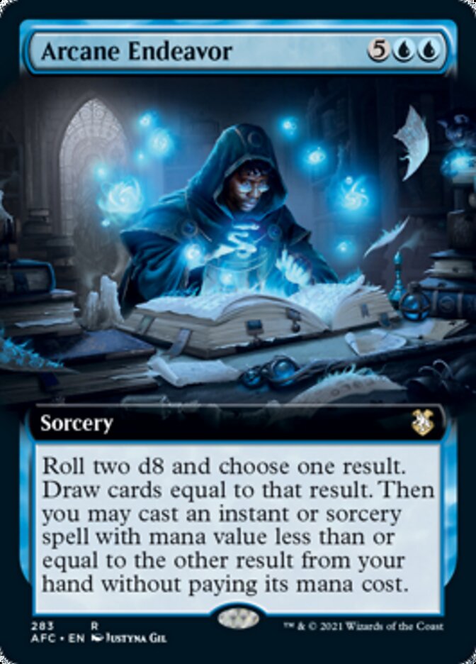 Arcane Endeavor (Extended Art) [Dungeons & Dragons: Adventures in the Forgotten Realms Commander] | Lots Moore NSW