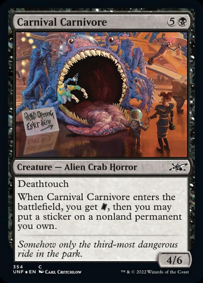 Carnival Carnivore (Galaxy Foil) [Unfinity] | Lots Moore NSW