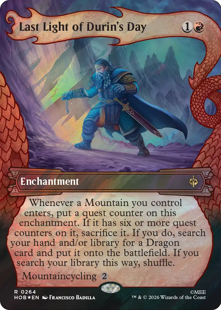 Last Light of Durin's Day (Showcase) (Surge Foil) [The Hobbit] | Lots Moore NSW