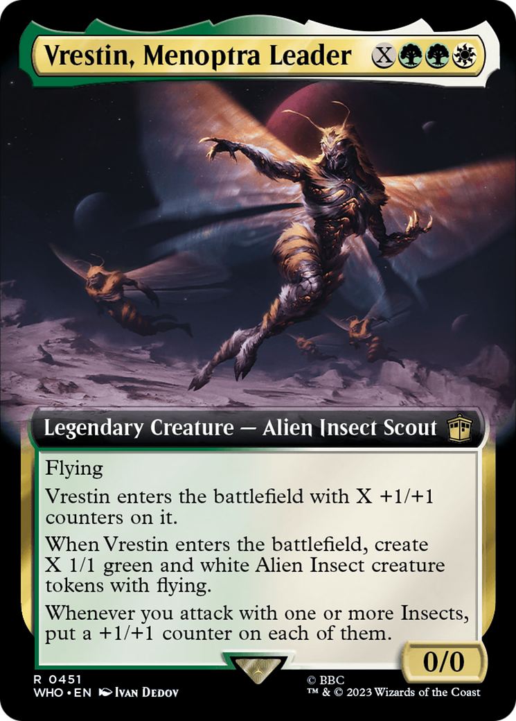 Vrestin, Menoptra Leader (Extended Art) [Doctor Who] | Lots Moore NSW