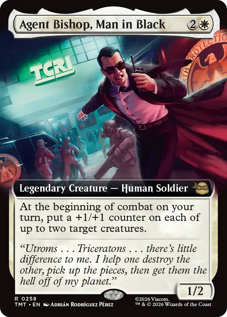 Agent Bishop, Man in Black (Extended Art) [Teenage Mutant Ninja Turtles] | Lots Moore NSW