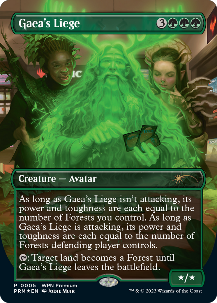 Gaea's Liege (Borderless) [Wizards Play Network 2024] | Lots Moore NSW