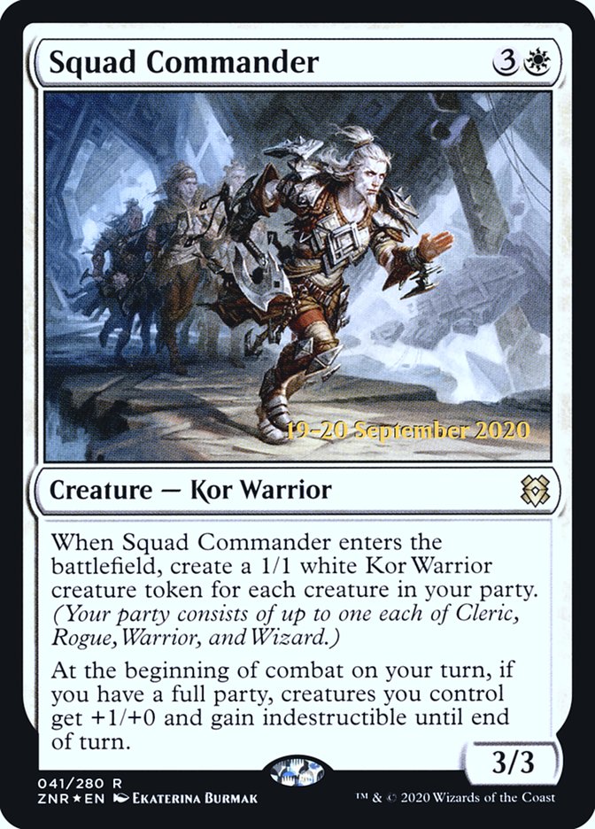 Squad Commander [Zendikar Rising Prerelease Promos] | Lots Moore NSW