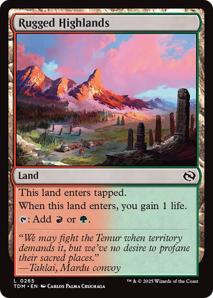 Rugged Highlands [Tarkir: Dragonstorm] | Lots Moore NSW