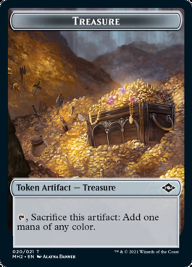 Treasure Token (20) [Modern Horizons 2 Tokens] | Lots Moore NSW