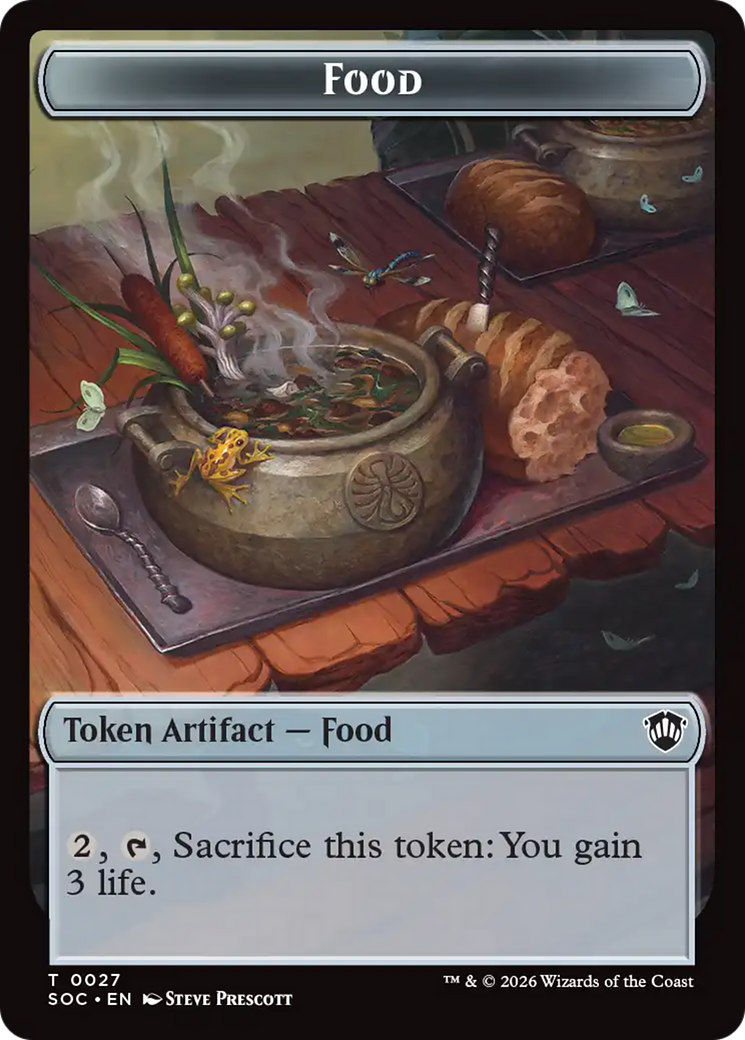 Elemental (0020) // Food Double-Sided Token [Secrets of Strixhaven Commander Tokens] | Lots Moore NSW