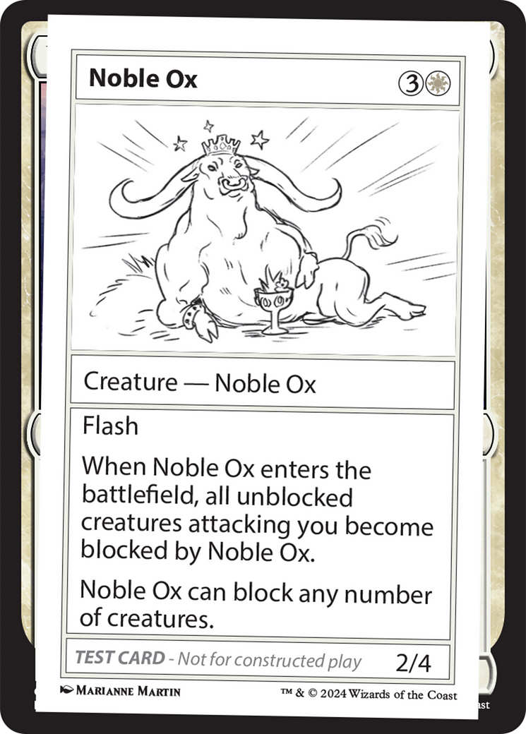 Noble Ox [Mystery Booster 2 Playtest Cards] | Lots Moore NSW