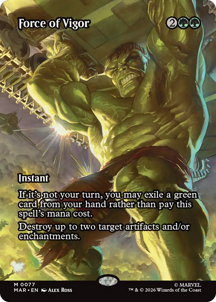 Force of Vigor (Borderless) [Marvel Universe: Eternal-Legal] | Lots Moore NSW