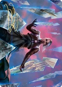 Behold the Multiverse Art Card (Gold-Stamped Signature) [Kaldheim Art Series] | Lots Moore NSW