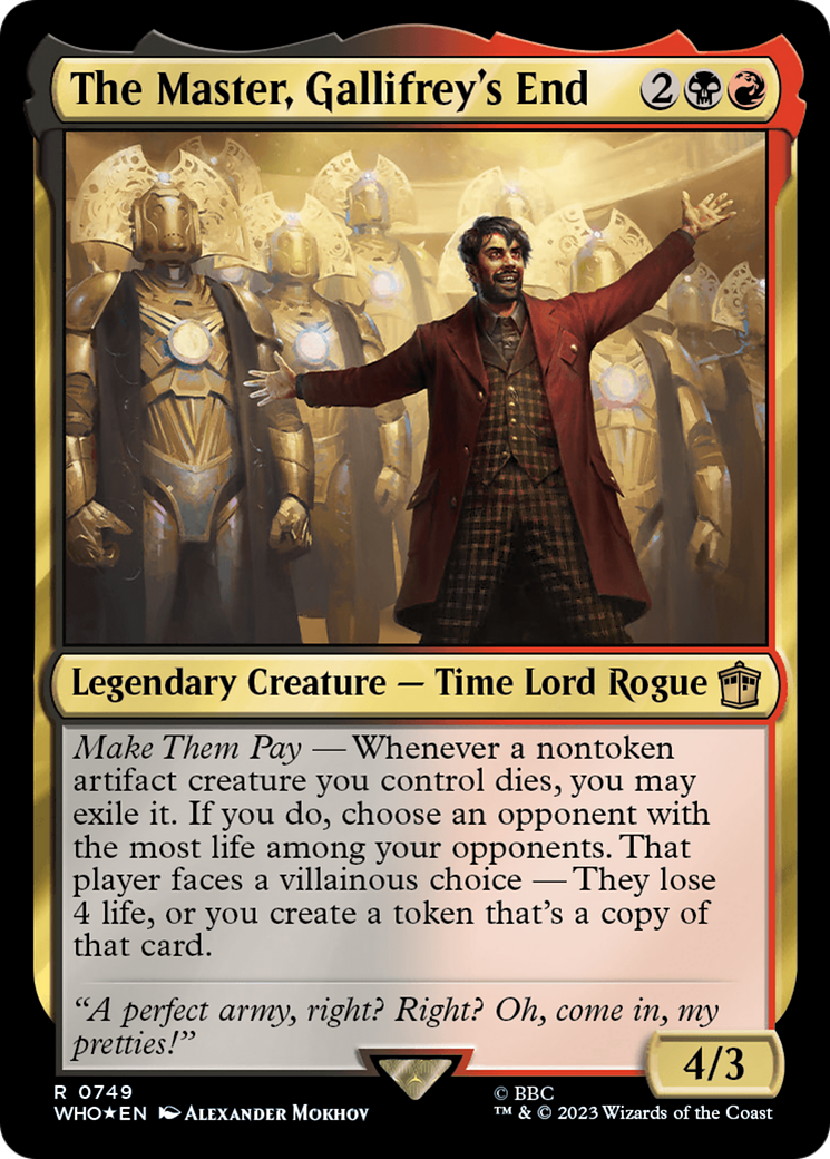 The Master, Gallifrey's End (Surge Foil) [Doctor Who] | Lots Moore NSW