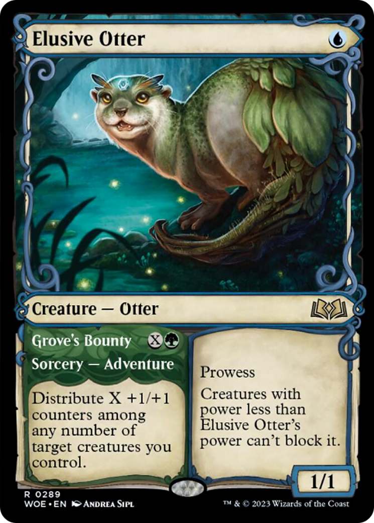 Elusive Otter // Grove's Bounty (Showcase) [Wilds of Eldraine] | Lots Moore NSW