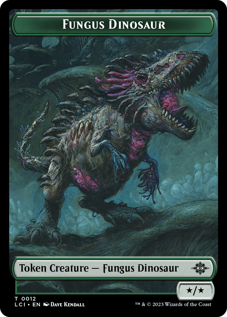 Fungus Dinosaur // Spirit Double-Sided Token [The Lost Caverns of Ixalan Tokens] | Lots Moore NSW