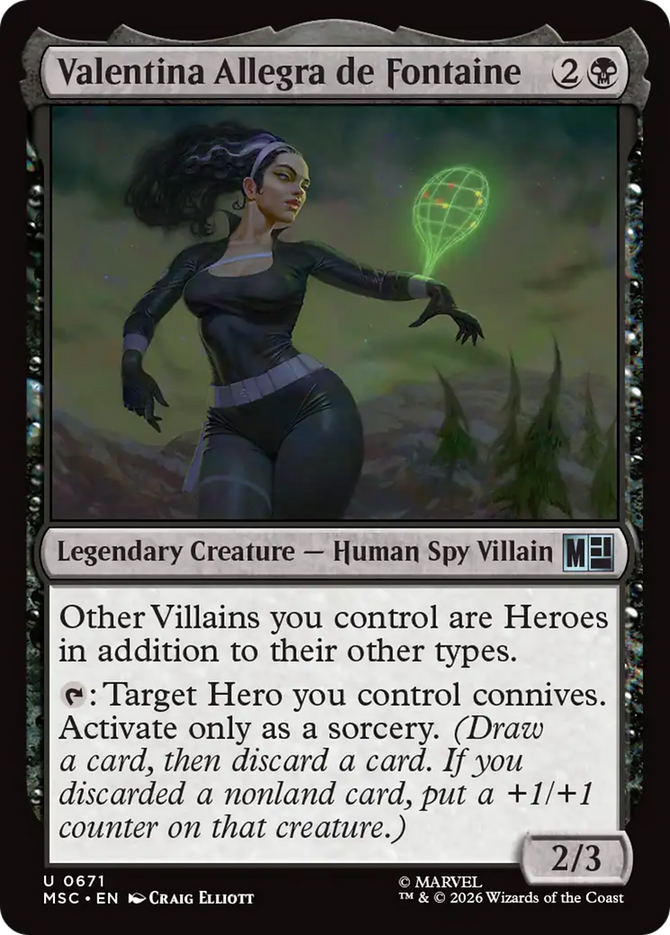 Valentina Allegra de Fontaine [Marvel Super Heroes Commander] | Lots Moore NSW
