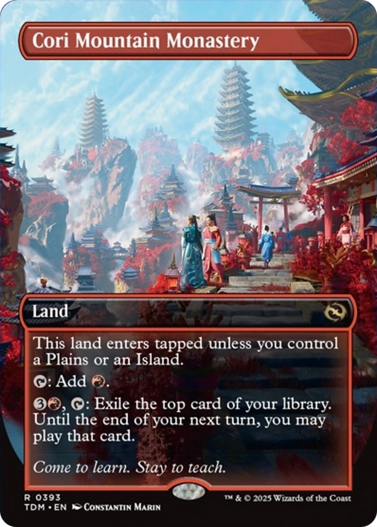 Cori Mountain Monastery (Borderless) [Tarkir: Dragonstorm] | Lots Moore NSW
