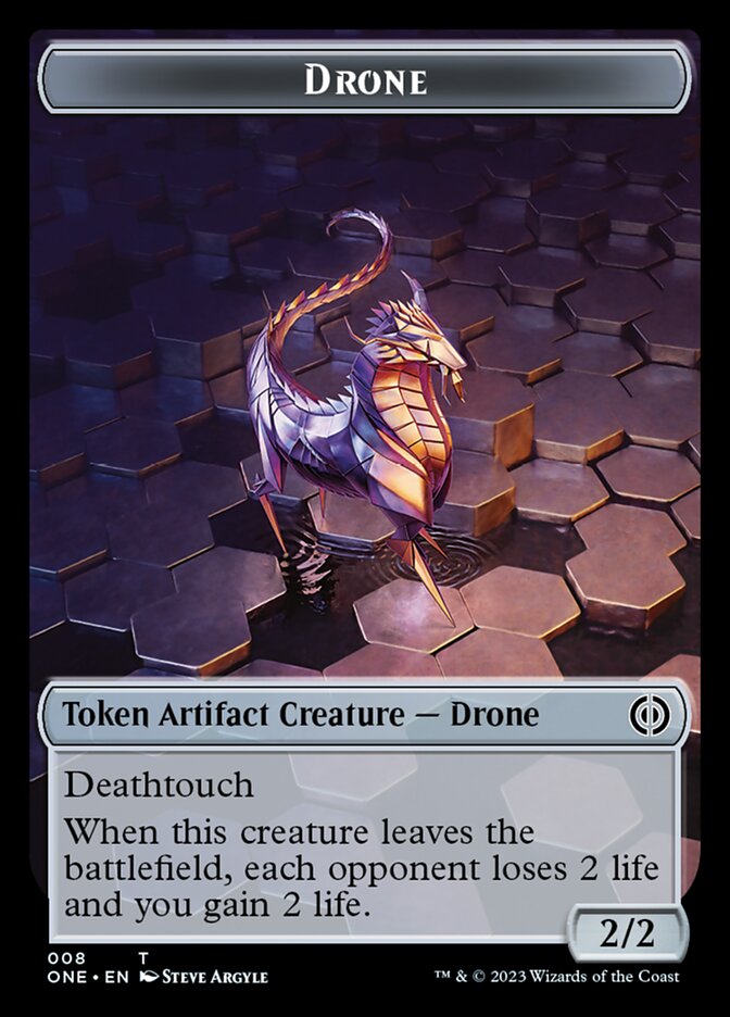 Phyrexian Mite (011) // Drone Double-Sided Token [Phyrexia: All Will Be One Tokens] | Lots Moore NSW