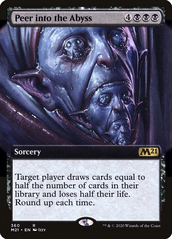 Peer into the Abyss (Extended Art) [Core Set 2021] | Lots Moore NSW