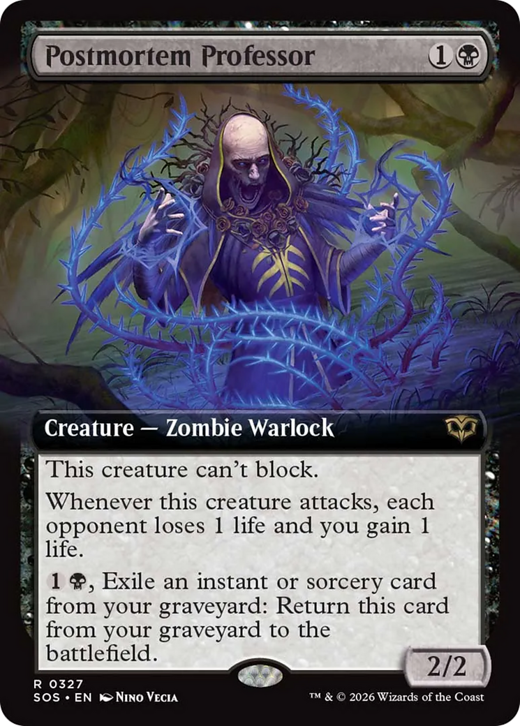 Postmortem Professor (Extended Art) [Secrets of Strixhaven] | Lots Moore NSW
