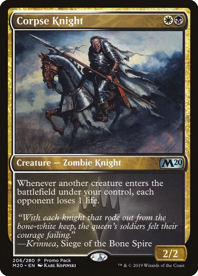 Corpse Knight (Promo Pack) [Core Set 2020 Promos] | Lots Moore NSW