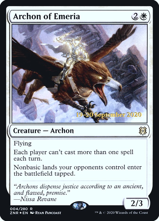 Archon of Emeria [Zendikar Rising Prerelease Promos] | Lots Moore NSW