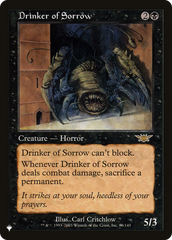 Drinker of Sorrow [The List] | Lots Moore NSW