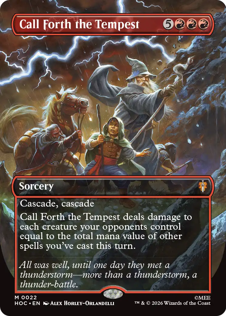 Call Forth the Tempest (Borderless) [The Hobbit: Eternal-Legal] | Lots Moore NSW