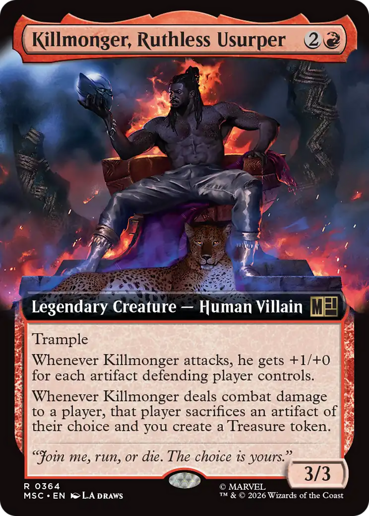 Killmonger, Ruthless Usurper (Extended Art) [Marvel Super Heroes Commander] | Lots Moore NSW