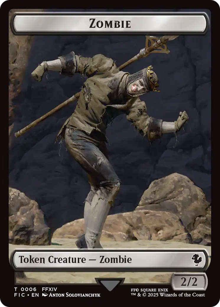 Moogle // Zombie Double-Sided Token [FINAL FANTASY Commander Tokens] | Lots Moore NSW