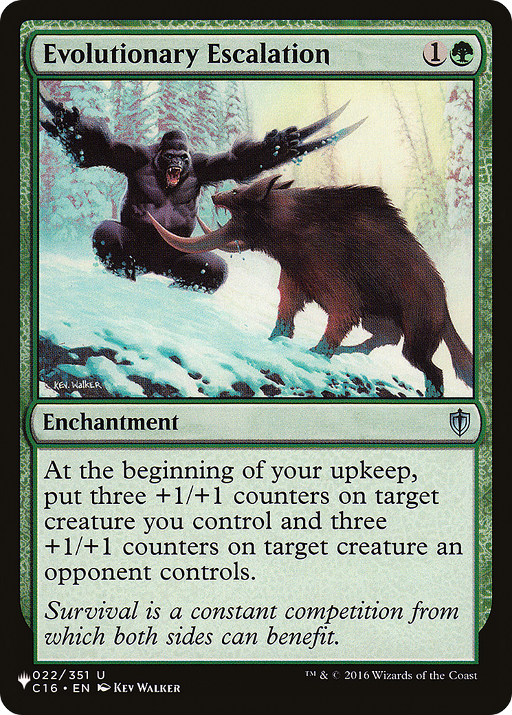 Evolutionary Escalation [The List] | Lots Moore NSW