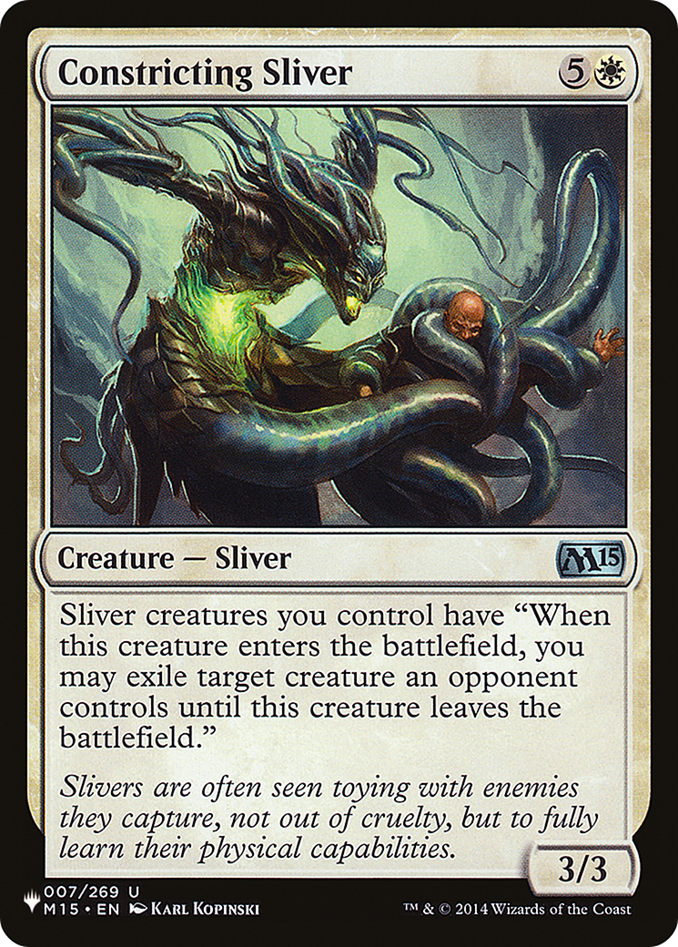 Constricting Sliver [The List Reprints] | Lots Moore NSW