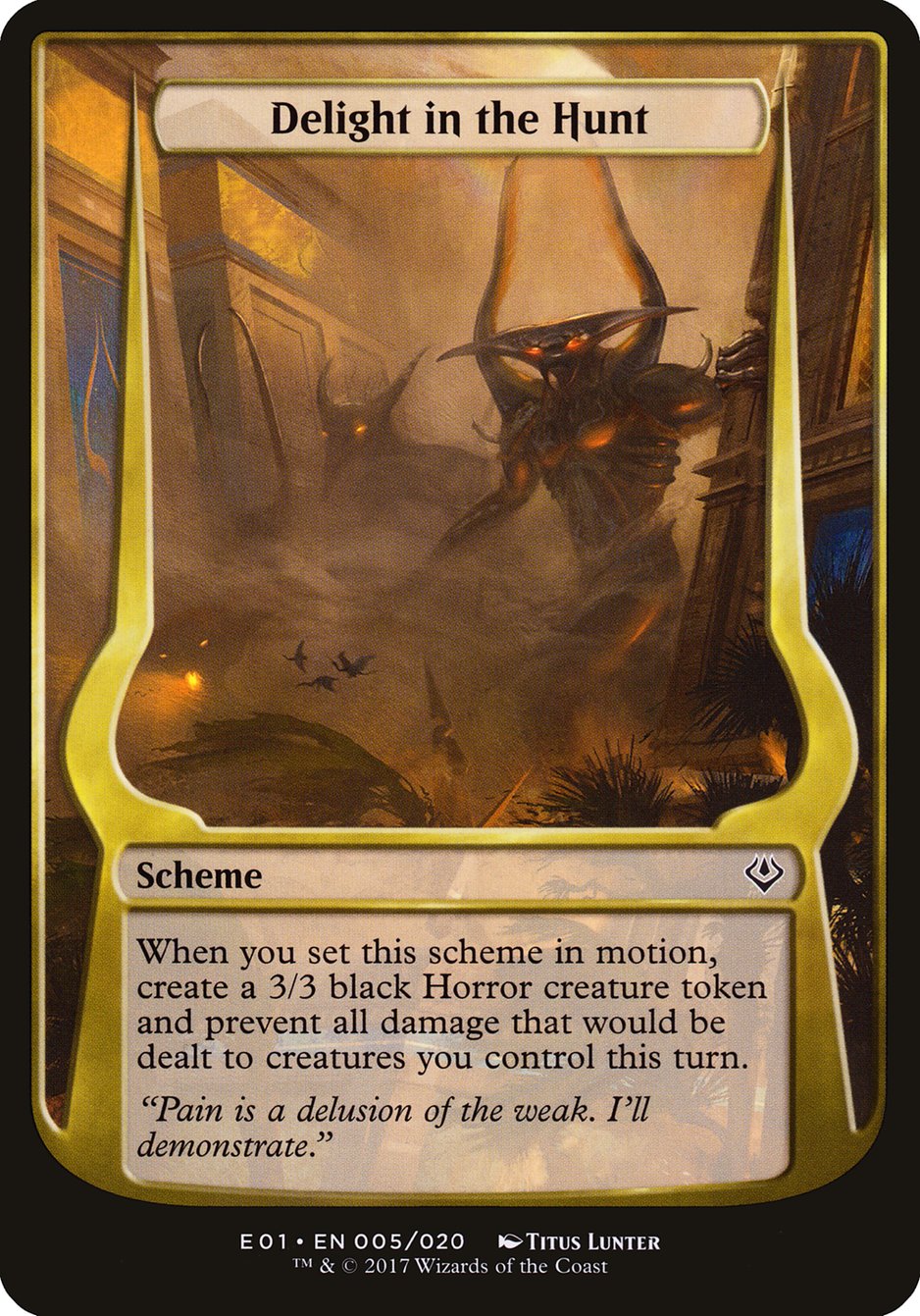 Delight in the Hunt (Schemes) [Archenemy: Nicol Bolas Schemes] | Lots Moore NSW