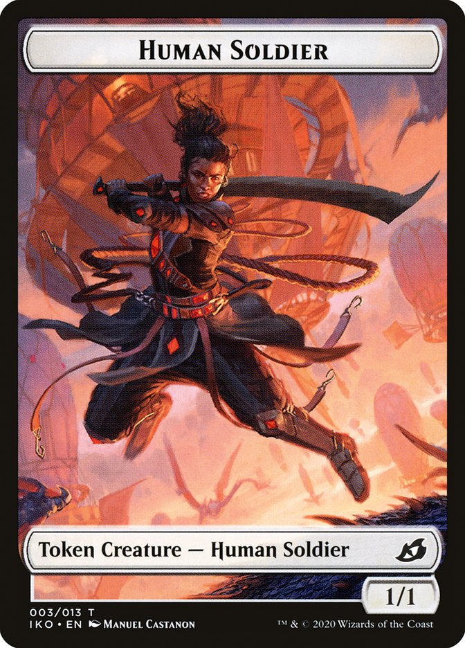 Beast // Human Soldier (003) Double-Sided Token [Ikoria: Lair of Behemoths Tokens] | Lots Moore NSW