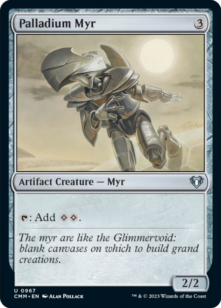 Palladium Myr [Commander Masters] | Lots Moore NSW