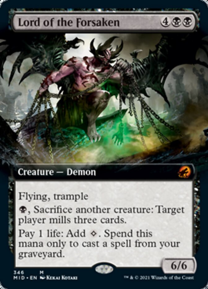Lord of the Forsaken (Extended Art) [Innistrad: Midnight Hunt] | Lots Moore NSW