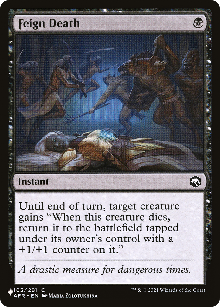 Feign Death [The List] | Lots Moore NSW
