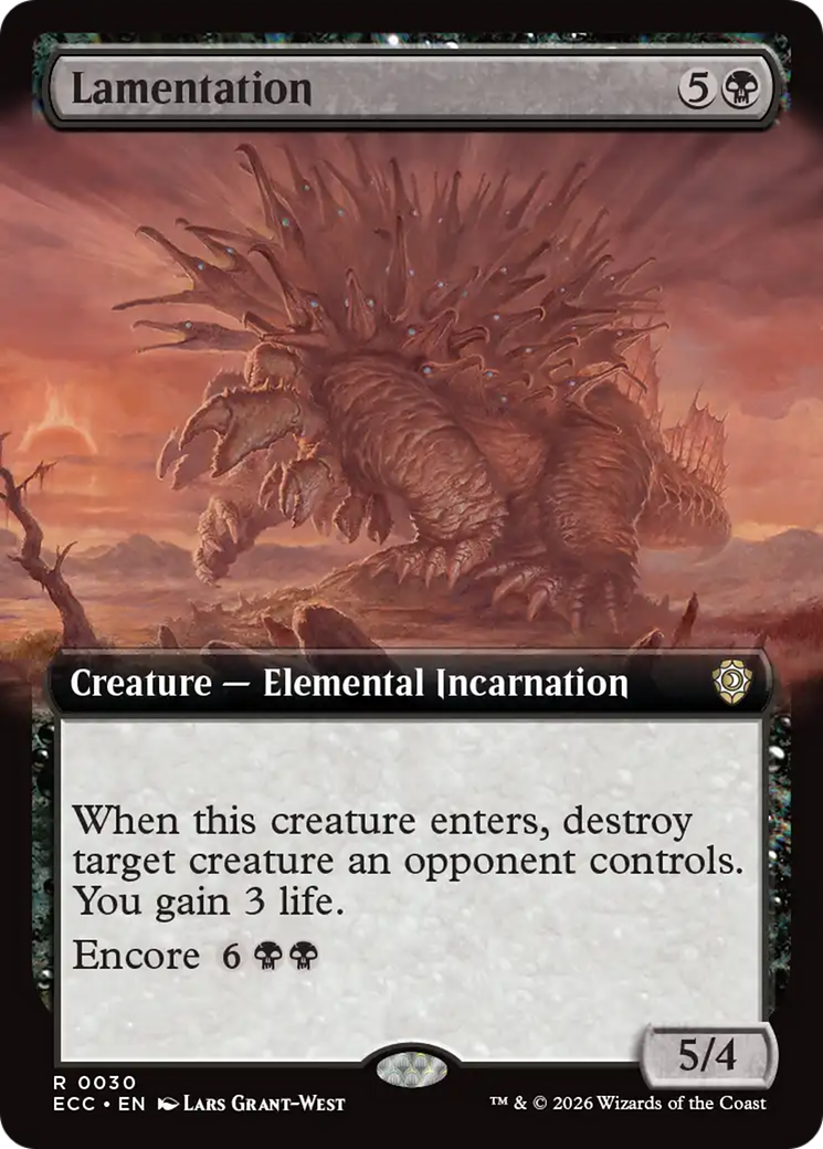 Lamentation (Extended Art) [Lorwyn Eclipsed Commander] | Lots Moore NSW