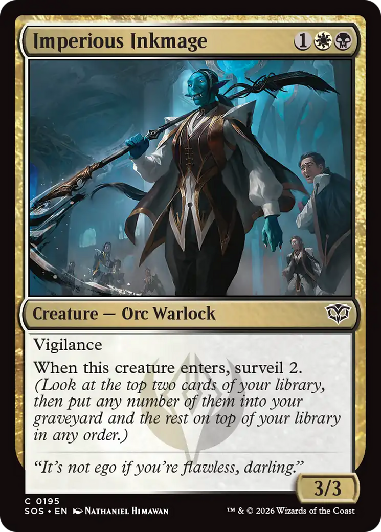 Imperious Inkmage [Secrets of Strixhaven] | Lots Moore NSW