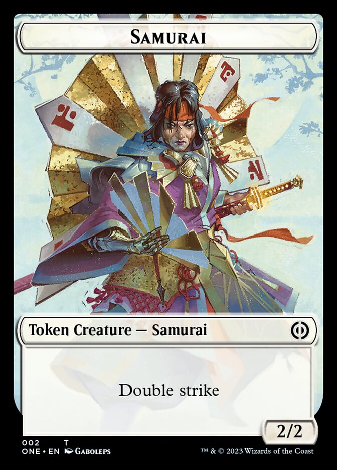 Phyrexian Mite (011) // Samurai Double-Sided Token [Phyrexia: All Will Be One Tokens] | Lots Moore NSW