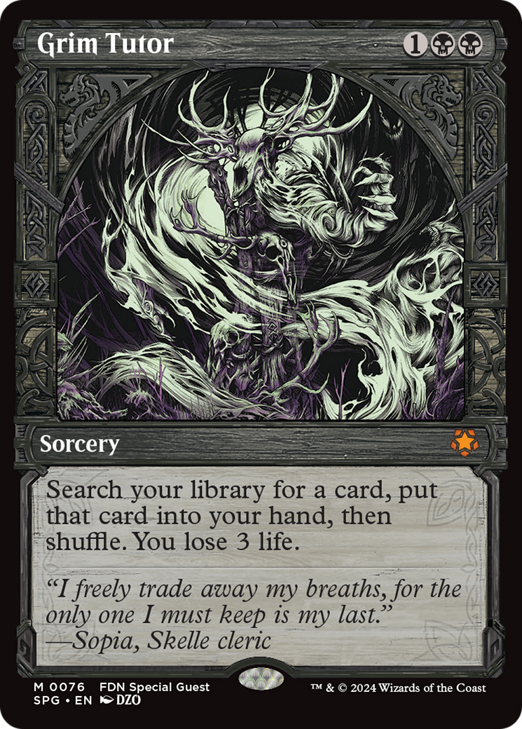 Grim Tutor (Showcase) [Foundations Special Guests] | Lots Moore NSW